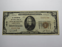 Load image into Gallery viewer, $20 1929 Northampton Massachusetts MA National Currency Bank Note Bill 1018 FINE