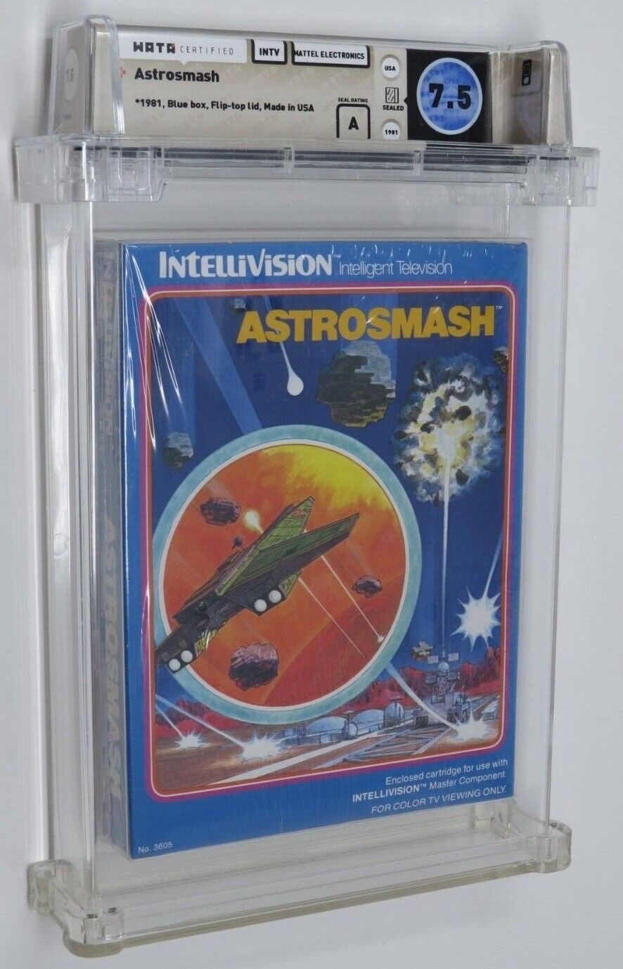 Astrosmash Atari Intellivision Sealed Video Game Wata Graded 7.5 A Seal 1981