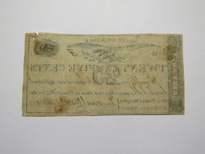 $.25 1816 Princetown New York Obsolete Currency Bank Note Bill Calvin Cheeseman