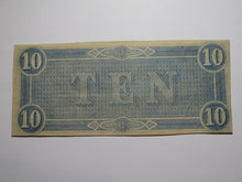 Load image into Gallery viewer, $10 1864 Richmond Virginia VA Confederate Currency Bank Note Bill RARE T68 VF
