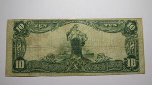 $10 1902 Hightstown New Jersey NJ National Currency Bank Note Bill Ch #1737 FINE