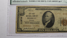 Load image into Gallery viewer, $10 1929 Bassett Virginia VA National Currency Bank Note Bill Ch #11976 F15 PMG