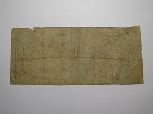 $5 1862 Bordentown New Jersey Obsolete Currency Bank Note Bill Banking Company