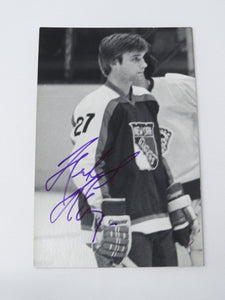 Mike McEwen New York Rangers Signed Autographed Original NHL 5X3 Photo