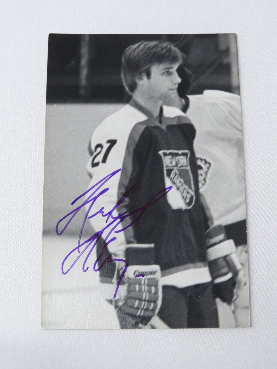 Mike McEwen New York Rangers Signed Autographed Original NHL 5X3 Photo