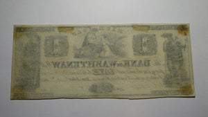 $1 1835 Ann Arbor Michigan MI Obsolete Currency Bank Note Bill! Washtenaw Bank!