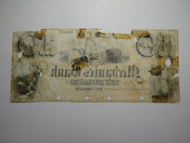 $10 18__ Providence Rhode Island Obsolete Currency Note Bill Exchange Bank PROOF