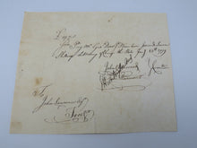 Load image into Gallery viewer, 1779 Payment Certificate Written to John Lawrence Colonial Currency Note USA!