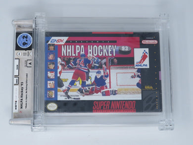 NHLPA Hockey '93 Super Nintendo Factory Sealed Video Game Wata Graded 9.2 A NHL