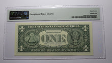 Load image into Gallery viewer, $1 2003 Radar Serial Number Federal Reserve Currency Bank Note Bill PMG UNC67EPQ