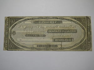 $1 18__ Windsor Vermont VT Obsolete Currency Bank Note Bill Remainder UNC++++