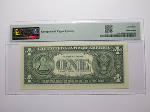 $1 2003 Near Solid Serial Number Federal Reserve Bank Note Bill UNC65 #55556555