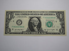 Load image into Gallery viewer, $1 2021 Radar Serial Number Federal Reserve Currency Bank Note Bill UNC 46322364