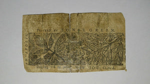 1767 $2 Maryland MD Colonial Currency Bank Note Bill! RARE ISSUE! Two Dollars