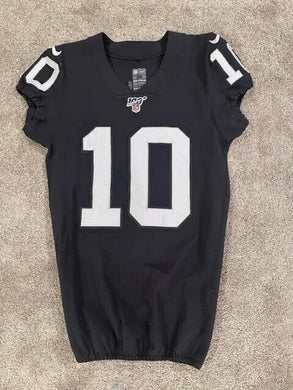 2018 Seth Roberts Oakland Raiders Game Used Worn NFL Football Jersey Photomatch