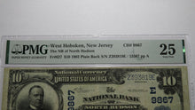 Load image into Gallery viewer, $10 1902 West Hoboken New Jersey NJ National Currency Bank Note Bill #9867 VF25