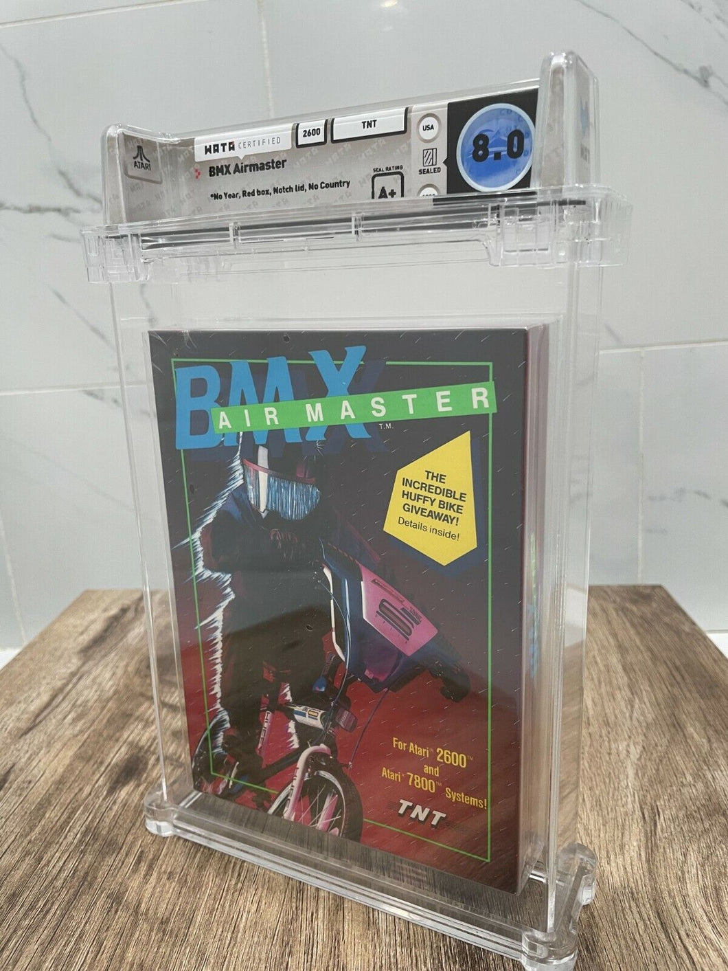Unopened BMX AirMaster Atari 2600 7800 Sealed Video Game Wata Graded 8.0 A+ 1990