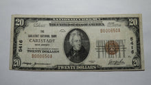 Load image into Gallery viewer, $20 1929 Carlstadt New Jersey NJ National Currency Bank Note Bill Ch. #5416 VF!