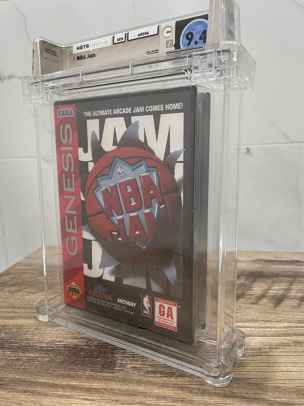 New Original NBA JAM Sega Genesis Factory Sealed Video Game! Wata 9.4 Graded! 