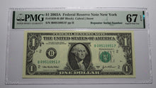 Load image into Gallery viewer, $1 2003 Repeater Serial Number Federal Reserve Currency Bank Note Bill PMG UNC67