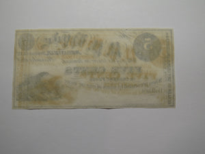 $.05 1852 Jordanville New York Obsolete Currency Bank Note Bill P.P. Hyde UNC+++