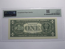 Load image into Gallery viewer, $1 2017 Radar Serial Number Federal Reserve Currency Bank Note Bill PMG UNC66EPQ