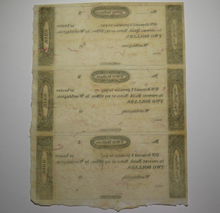 Load image into Gallery viewer, $2 18__ Worthington Ohio Obsolete Currency Note Uncut Bank Sheet Erza Griswold