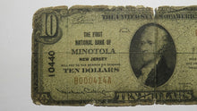 Load image into Gallery viewer, $10 1929 Minotola New Jersey NJ National Currency Bank Note Bill Ch. #10440 RARE
