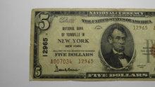 Load image into Gallery viewer, $5 1929 New York City NY National Currency Bank Note Bill Ch. #12965 RARE