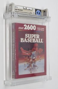 Unopened Super Baseball Atari 2600 Sealed Video Game Wata Graded 9.4 A+ Seal '88