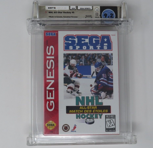 New NHL All Star Hockey '95 Sega Genesis Sealed Video Game Wata Graded 9.2 A
