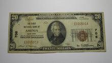 Load image into Gallery viewer, $20 1929 Amenia New York NY National Currency Bank Note Bill Charter #706 VF