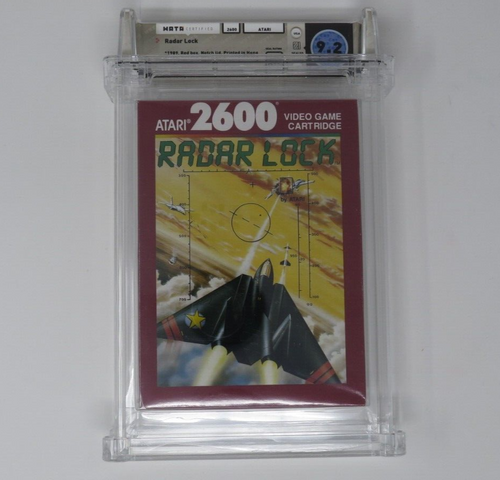 New Radar Lock Atari 2600 Sealed Video Game Wata Graded 9.2 A++ Seal! 1989