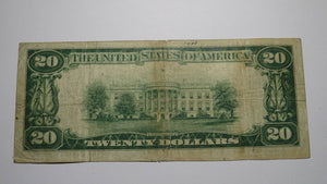 $20 1929 Amenia New York NY National Currency Bank Note Bill Charter #706 VF