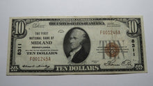 Load image into Gallery viewer, $10 1929 Midland Pennsylvania PA National Currency Bank Note Bill! Ch #8311 XF!