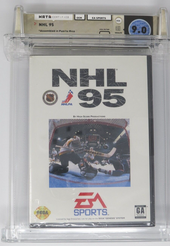 New NHL '95 Sega Genesis Factory Sealed Video Game Wata Graded 9.0 Hockey