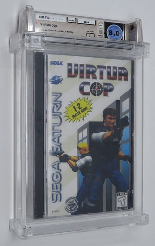New Virtua Cop Sega Saturn Factory Sealed Video Game Wata 8.0 Graded Virtual CD