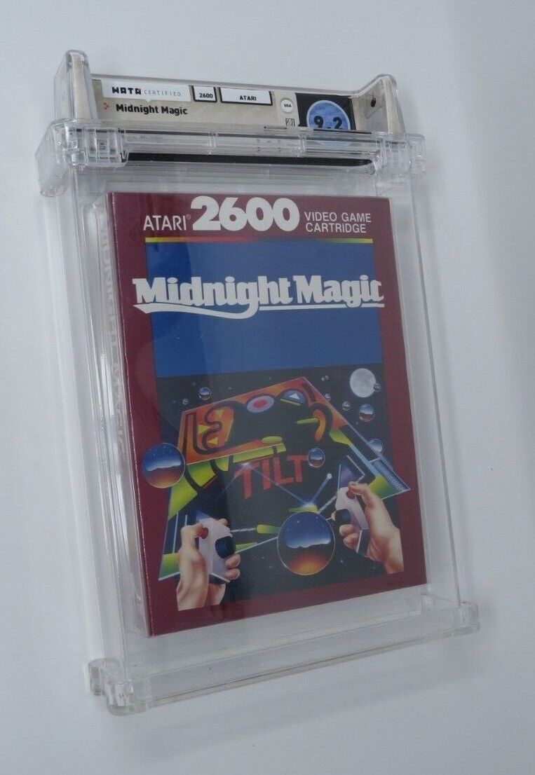 New Midnight Magic Atari 2600 Sealed Video Game Wata Graded 9.2 A Seal! 1986
