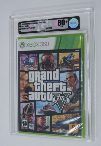 New Grand Theft Auto 5 Xbox 360 Factory Sealed Video Game VGA 80+ GTA V One